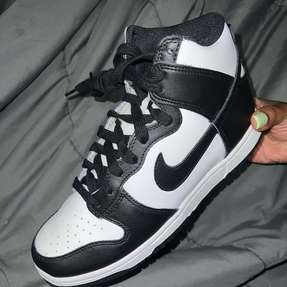 High top panda dunks